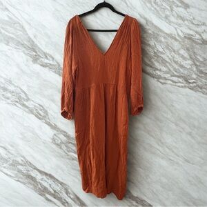 Madewell Rust Midi Dress